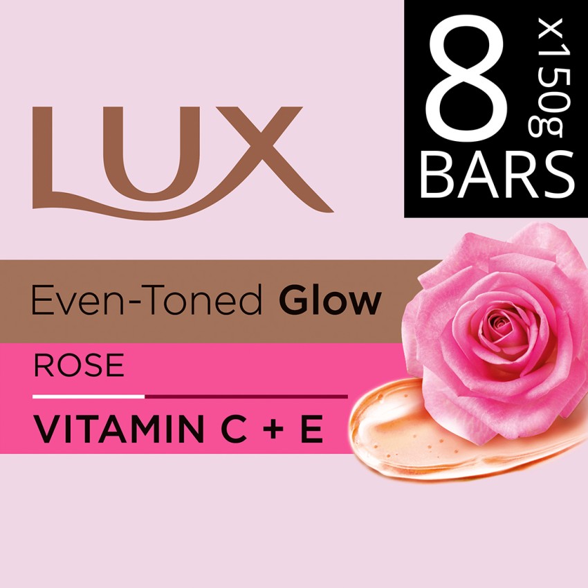 LUX Soft Glow Rose Vitamin E Soap Bar Bathing Soap