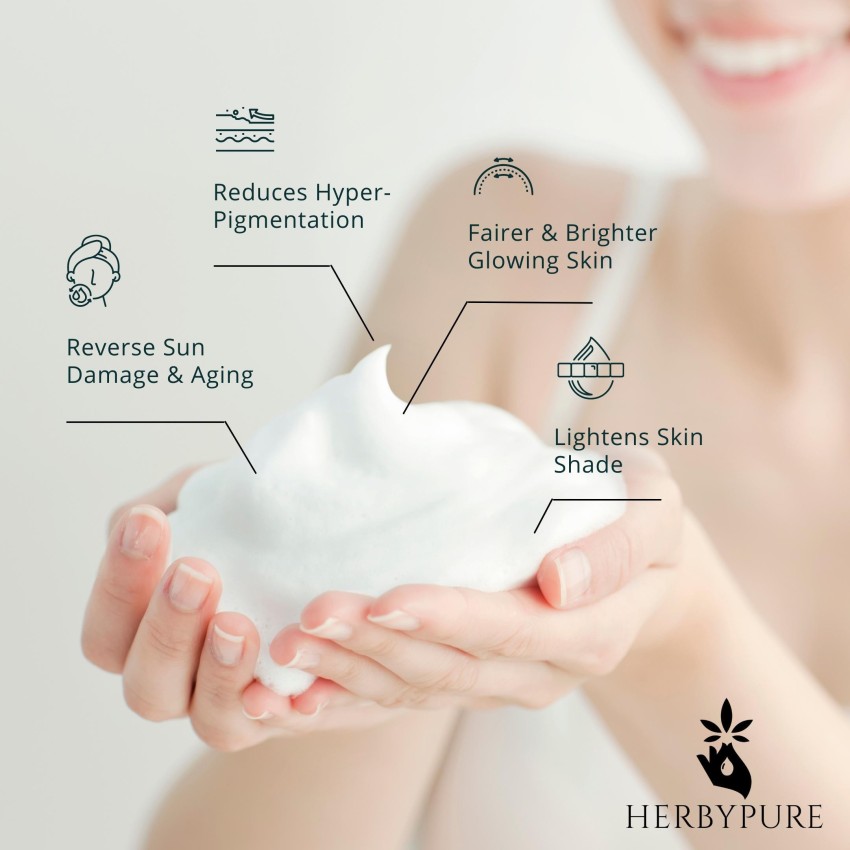 Herby Pure Glutathione Skin Whitening Brightening Natural Soap