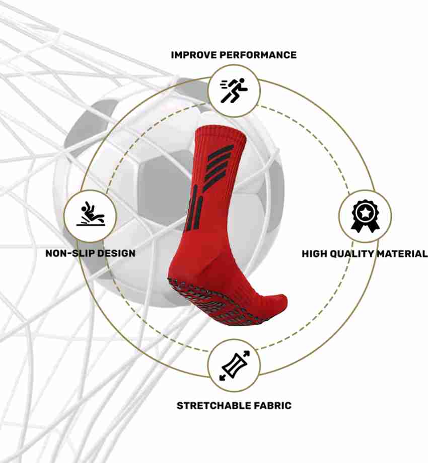 Buy Mizaki Anti-Slip Football Socks for Men & Women Calf Length