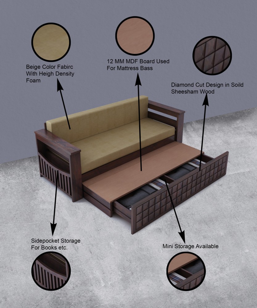 Sofa cut bed deals design