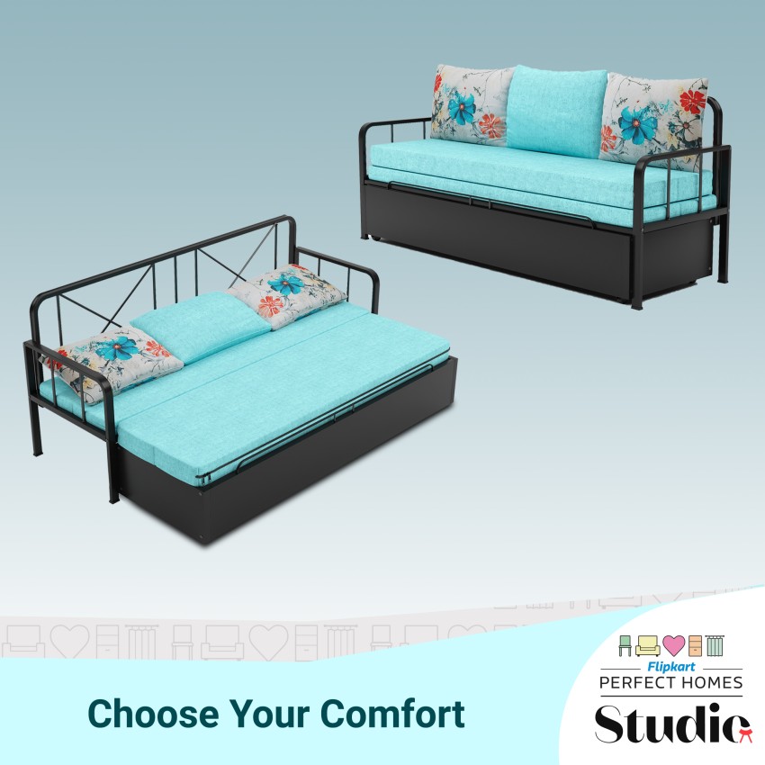 Steel sofa come bed shop flipkart