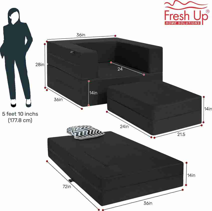 Fold out store chair bed