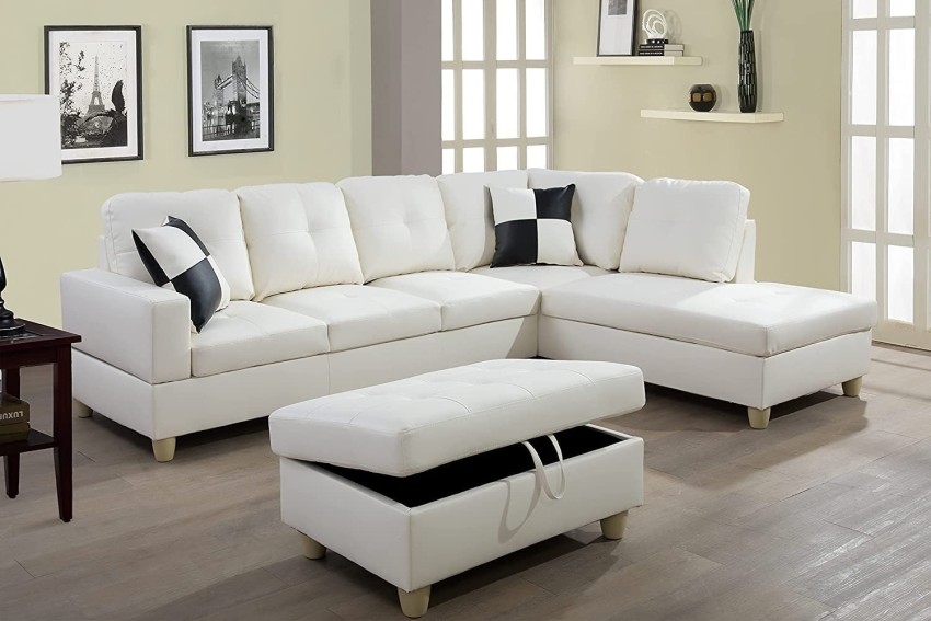 6 Seater Leather Sectional Sofa