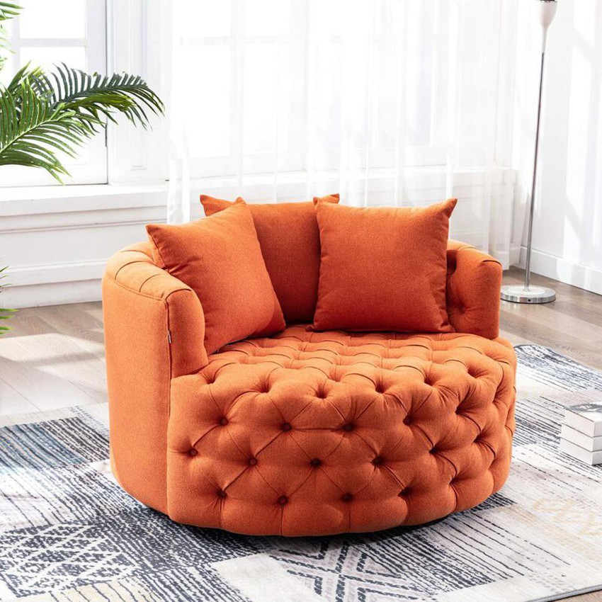 Orange shop cuddle chair