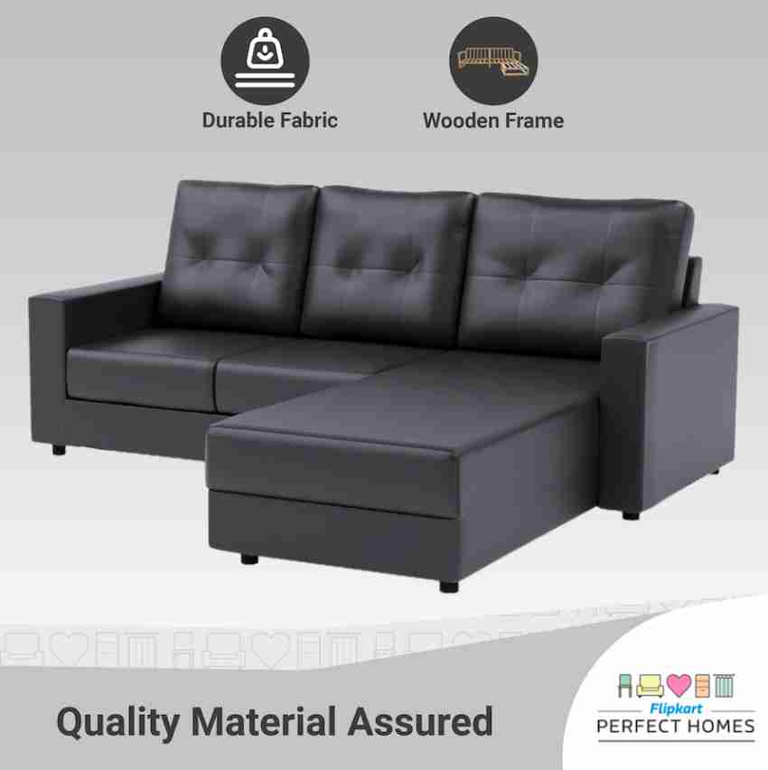 Flipkart leather deals sofa