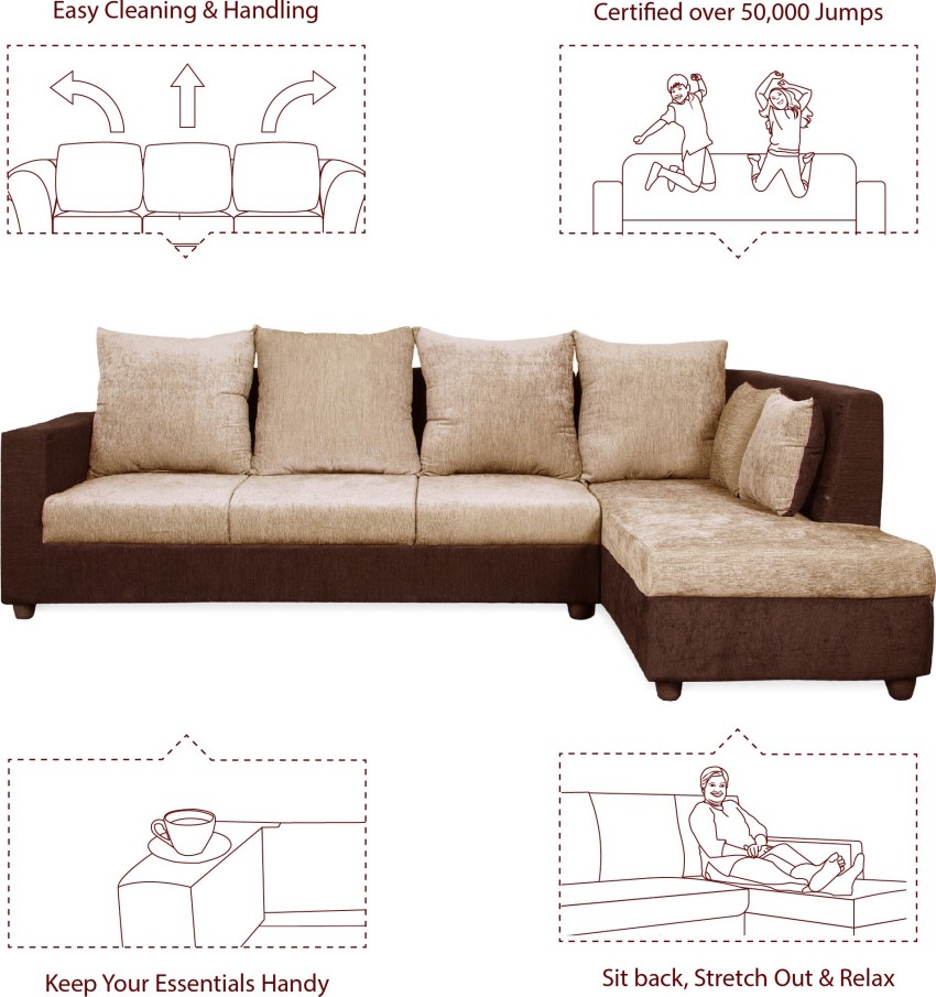 L Shape Sofa from Flipkart Perfect Homes 🏠, Unboxing and review, Sofa  Set, 4seater Sofa, Corner Sofa