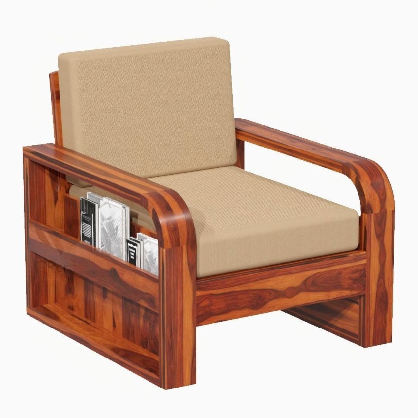 Single wooden best sale sofa chair