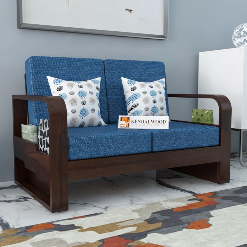 2 seater top wooden sofa
