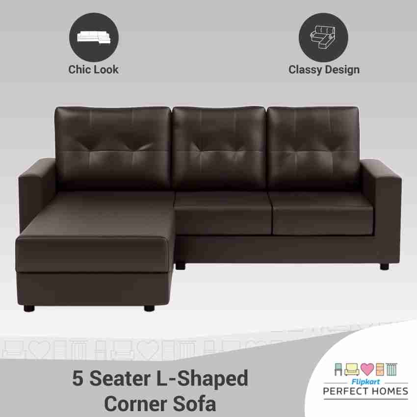 Flipkart leather deals sofa