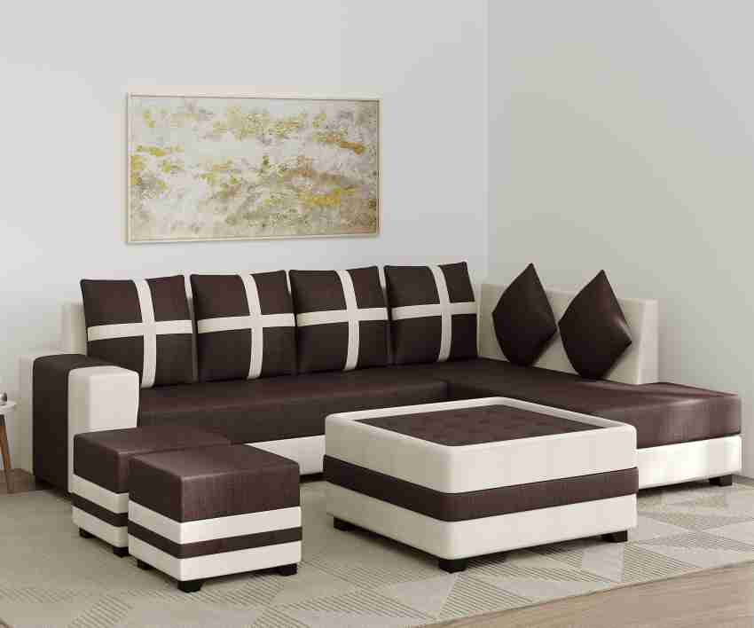 Cherry Wood Fabric 8 Seater Sofa Price in India - Buy Cherry