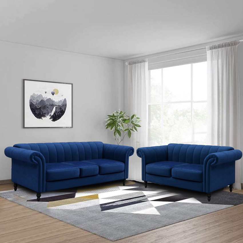 Homes Annecy Fabric 3 2 Sofa Set