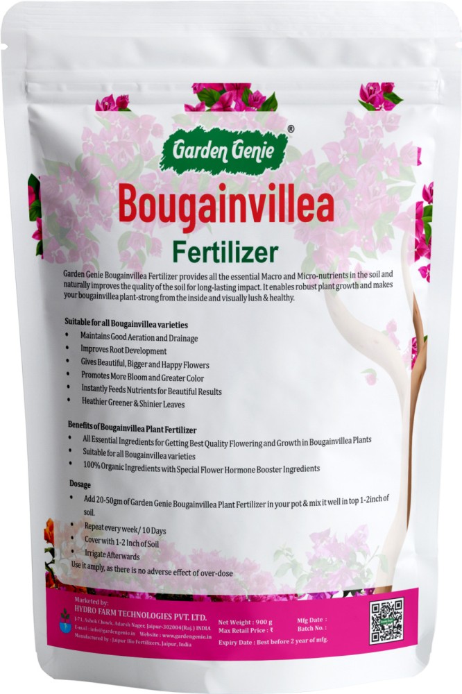 Garden Genie Flower Grow Flowering Fertilizer For Plants, Special Essential  Fertilizer for All Types of Flowering