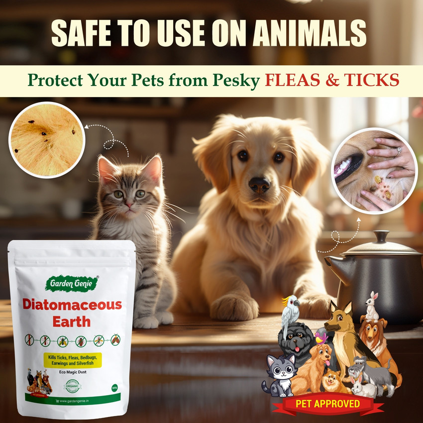 Garden Genie Diatomaceous Earth Powder Natural Pest Control for Pets Home Garden Manure Price in India Buy Garden Genie Diatomaceous Earth Powder Natural Pest Control for Pets Home Garden