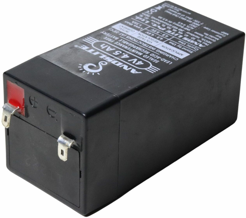 ANDSLITE 4V 4.5 Ah Sealed Lead Acid Rechargeable Battery For Nano Torch AGM Solar Battery Price in India Buy ANDSLITE 4V 4.5 Ah Sealed Lead Acid Rechargeable Battery For Nano Torch
