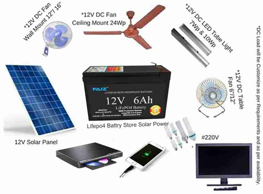 Faiz 12v 6Ah Lithium Ion Battery Lithium Solar Battery Price in India - Buy  Faiz 12v 6Ah Lithium Ion Battery Lithium Solar Battery online at