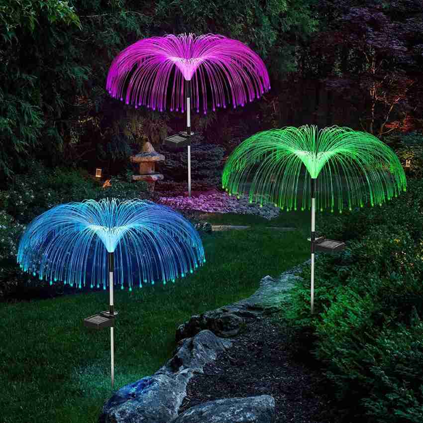 Epyz Solar Flower Outdoor Garden Light,Jellyfish Shape 7 Color