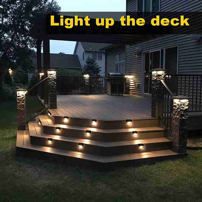 Solar deck sales stair lights