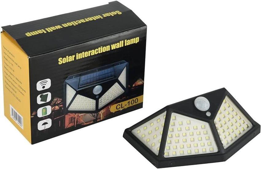 Solar interaction wall lamp 100 led sale