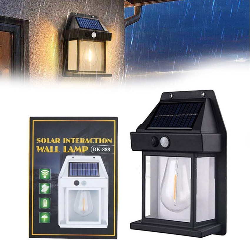 BAWALIYANZED BK 888D Solar Tungsten Wall Lamp Light Waterproof