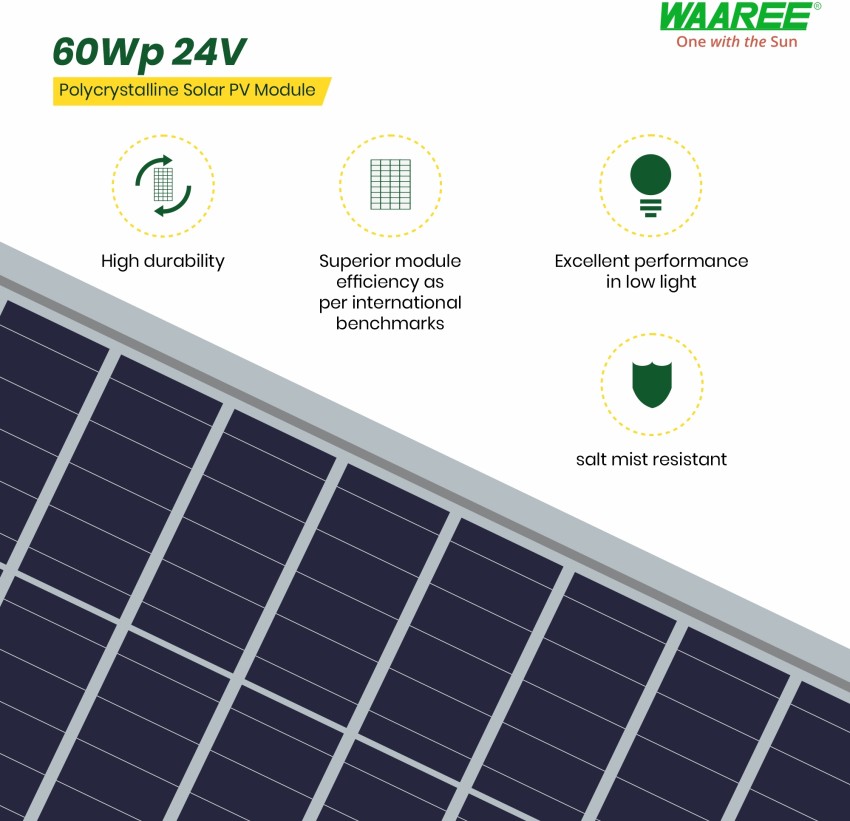 Panel Solar 12V 200W Waaree 