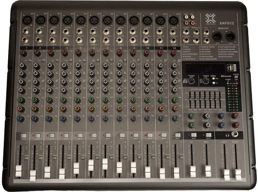 Audio Mixer 12 Channel Audio Mixer Sound Mixing Console with