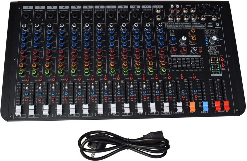 KH 12 Channel Audio Mixer, 11 Mono & 1 Stereo Channel, Mixing Console and  Aux Paths Powered Sound Mixer Price in India - Buy KH 12 Channel Audio Mixer,  11 Mono 