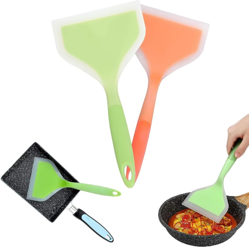 Besillia Silicone Spatula, Omelette Spatula Turner for Eggs, Fish