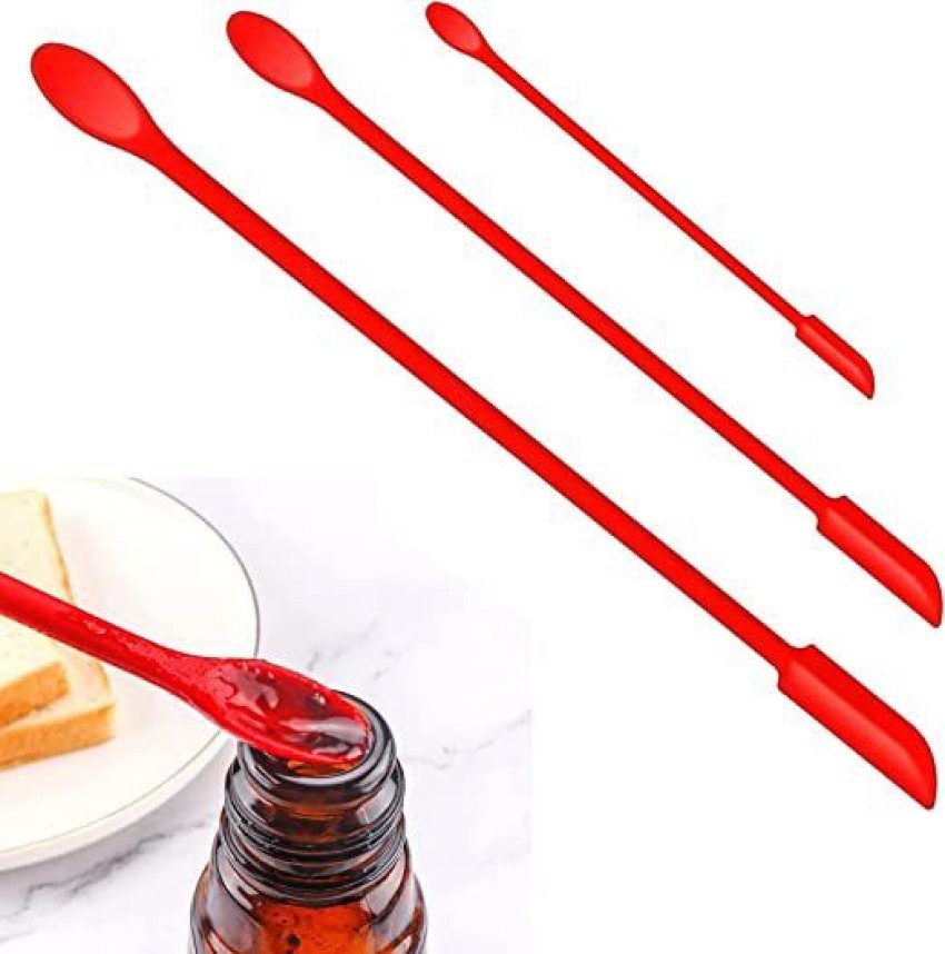 Silicone Jar & Can Spatulas, Red