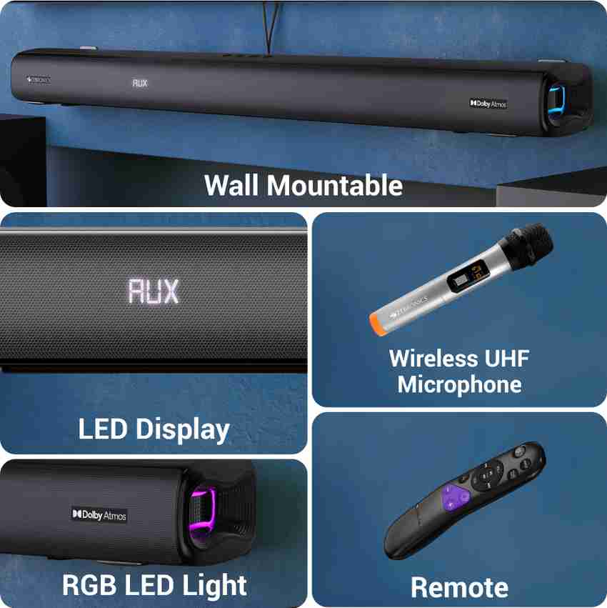 ZEBRONICS ZEB-SBSPK C14, ZEB-JUKE BAR 9850 725 W Bluetooth Soundbar ZEBRONICS ZEB-SBSPK C14, ZEB-JUKE BAR 9850 725 W Bluetooth Soundbar