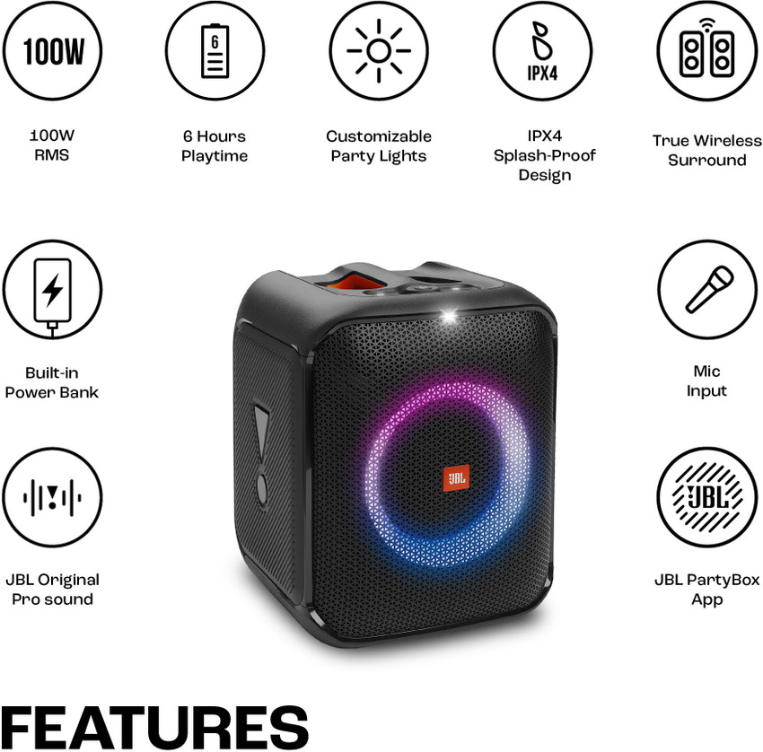Buy JBL Partybox Encore Essential, Dynamic Light Show ,6Hrs 