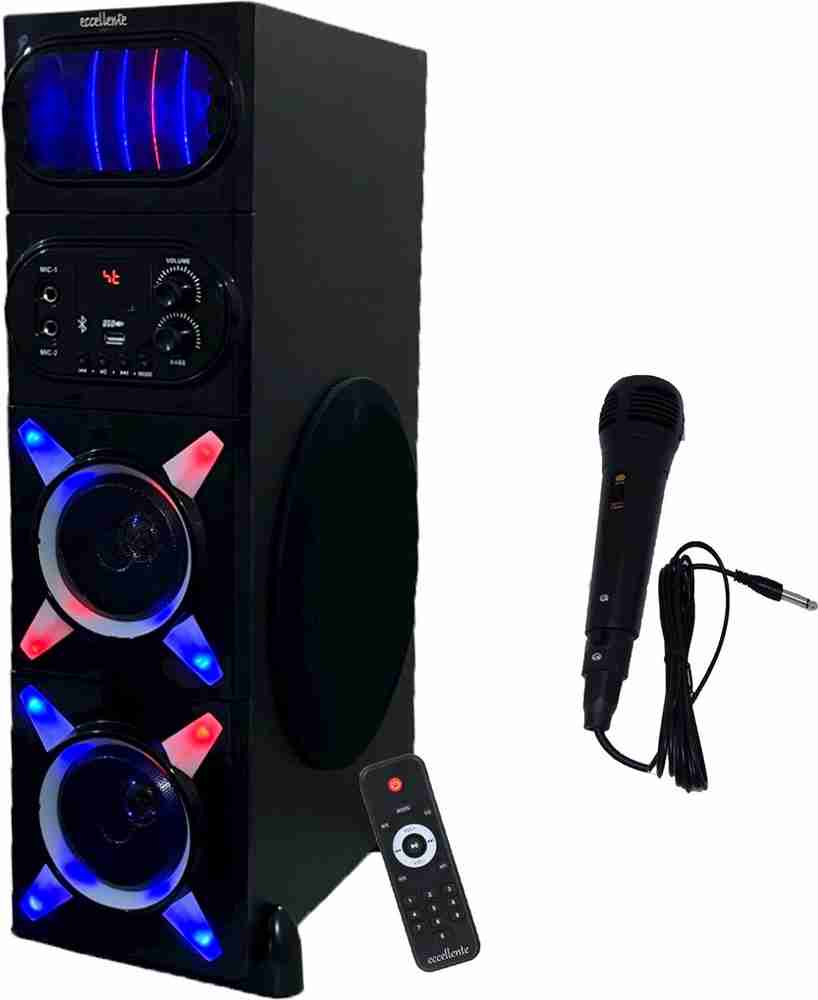 Buy Eccellente Heavy BASS Tower with 8 Inch woofer RBG LED Panel