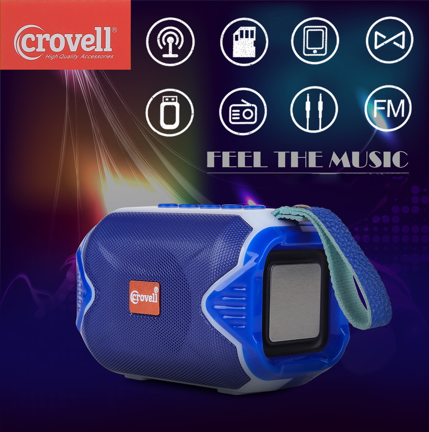 Buy Crovell Bluetooth Portable Stereo Speaker with Rich Bass Sound All Smartphone Device 5 W Bluetooth Home Audio Speaker Online from Flipkart