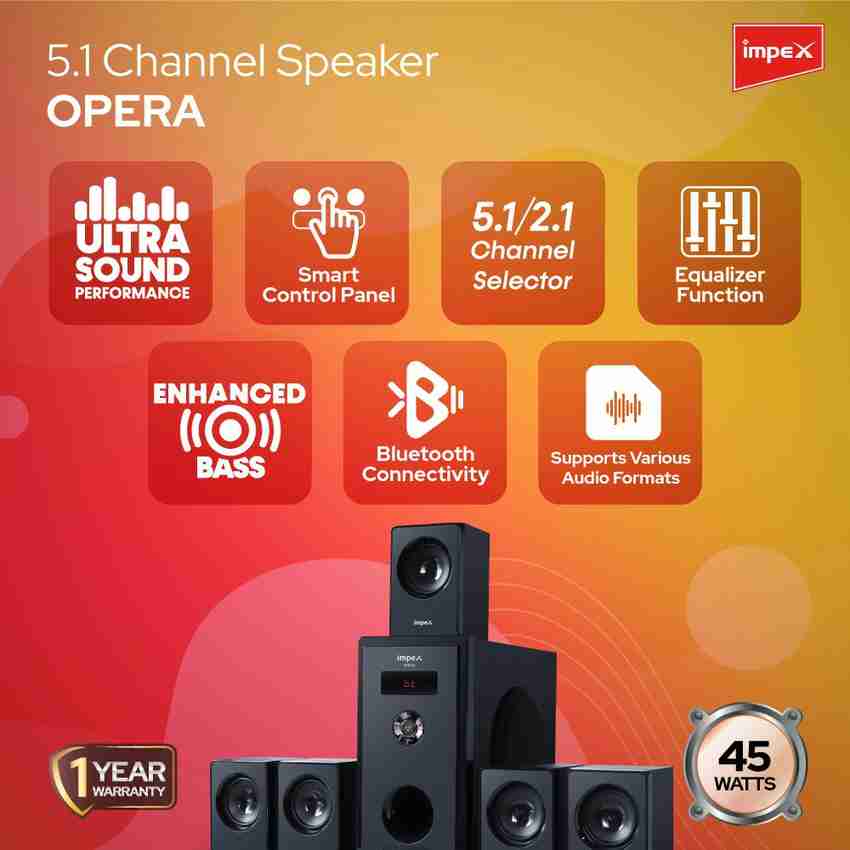 Impex home theatre 5.1 price on sale