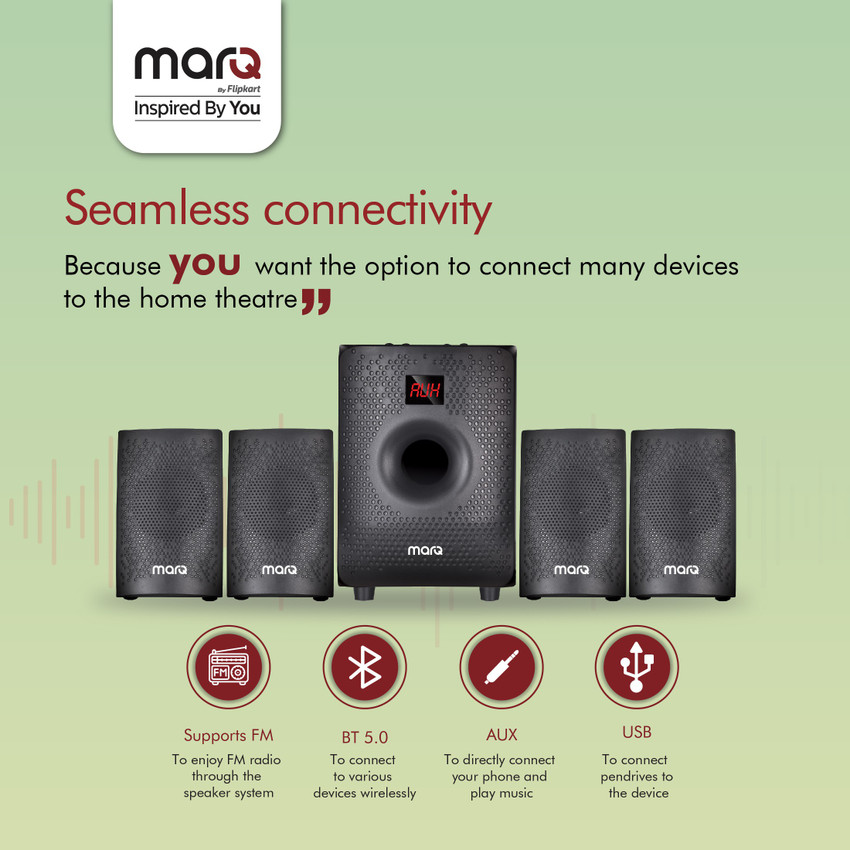 MarQ by Flipkart MQ60HT41 60 W Bluetooth Home Theatre