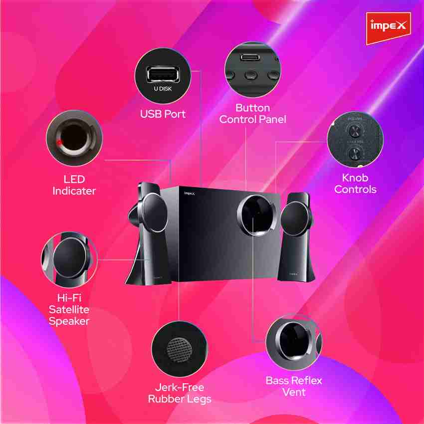Impex 2.1 shop multimedia speaker system