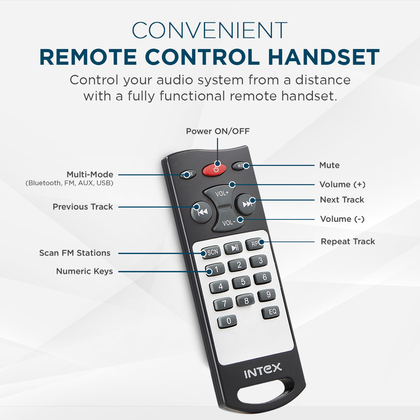 Intex home sale theater 2.1 remote