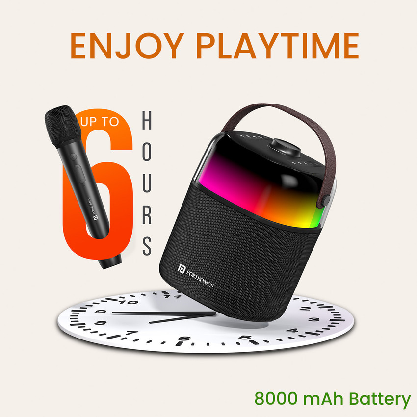 Portronics bluetooth speaker with mic top