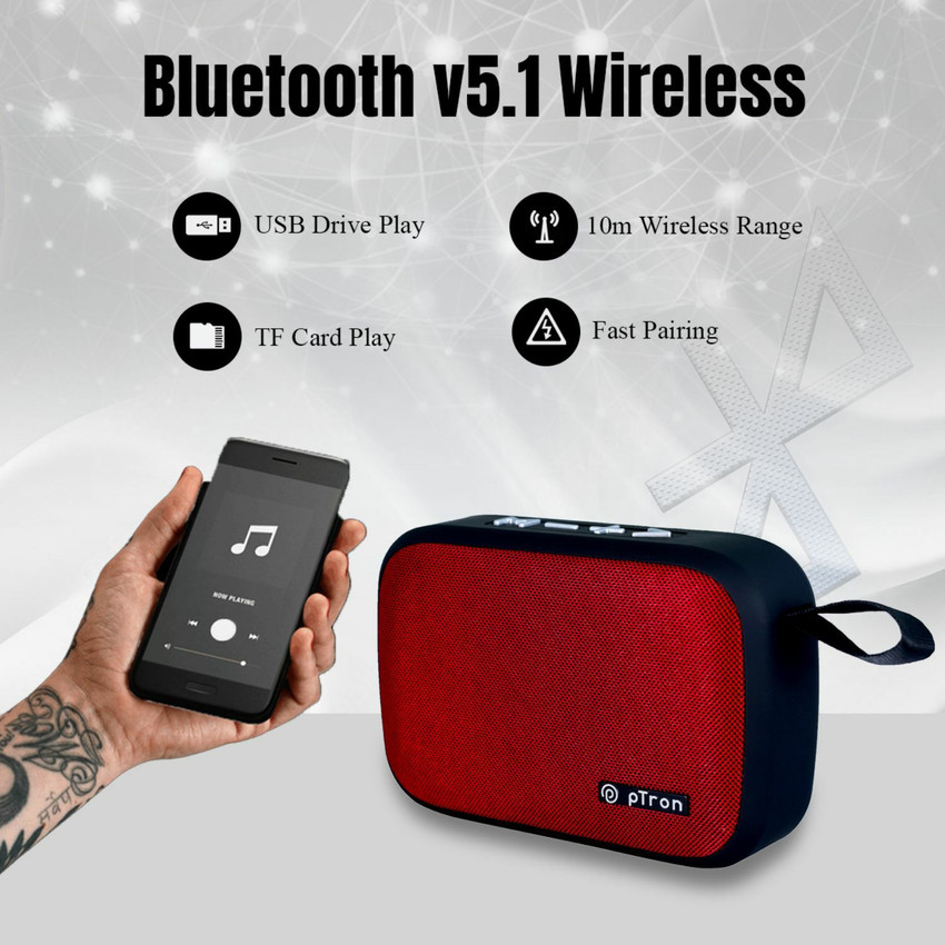 Ptron bluetooth best sale speaker flipkart