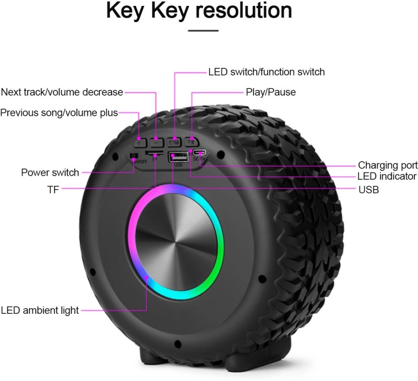 Buy Hardbuzz G2389 (PORTABLE BLUETOOTH SPEAKER) Dynamic Thunder 