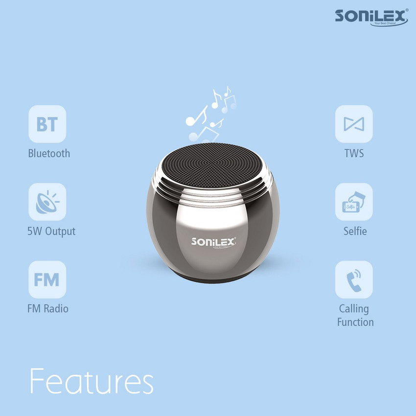 Buy SOniLEX SL BS 1024 5 W Bluetooth Speaker Online from Flipkart