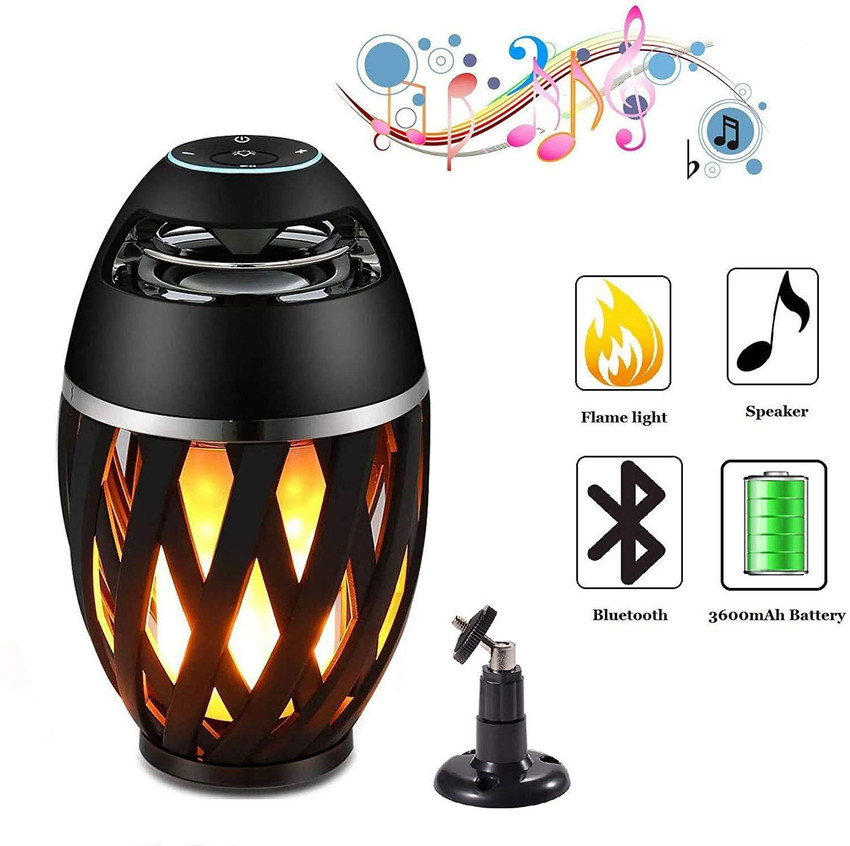 Led flame bluetooth speaker discount