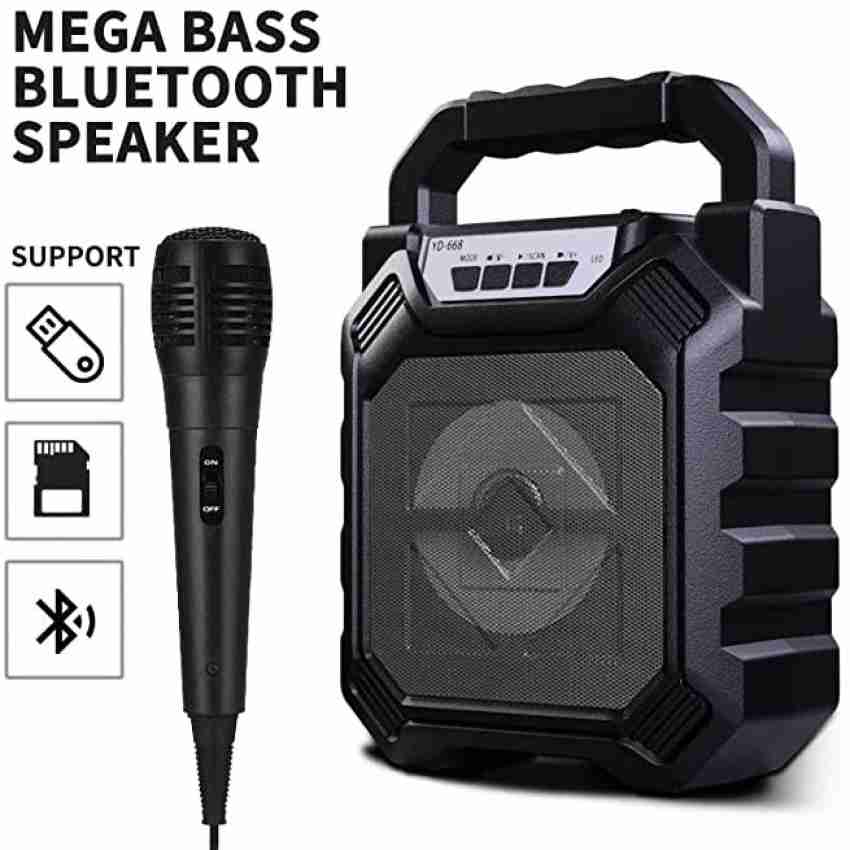 Buy TECHMAZE Wireless Handheld Bluetooth Mic with Speaker Bluetooth  Microphone 10 W Bluetooth Speaker Online from
