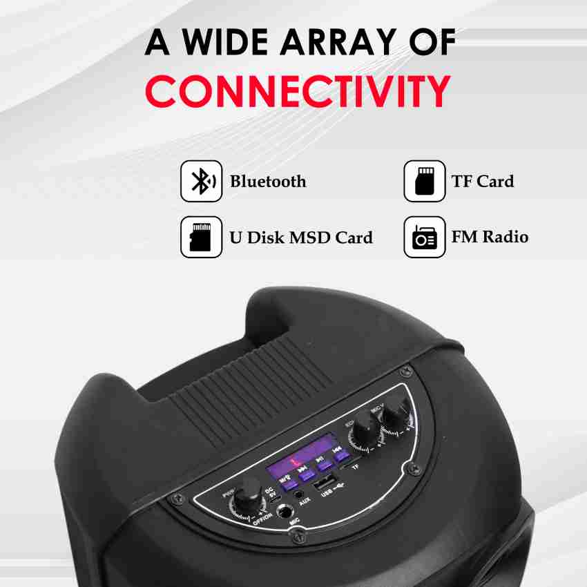 Buy TP TROOPS 60W Portable Wireless V5.0,Karoke Party Speaker with  Remote/Aux/FM 2000 W Bluetooth Party Speaker Online from