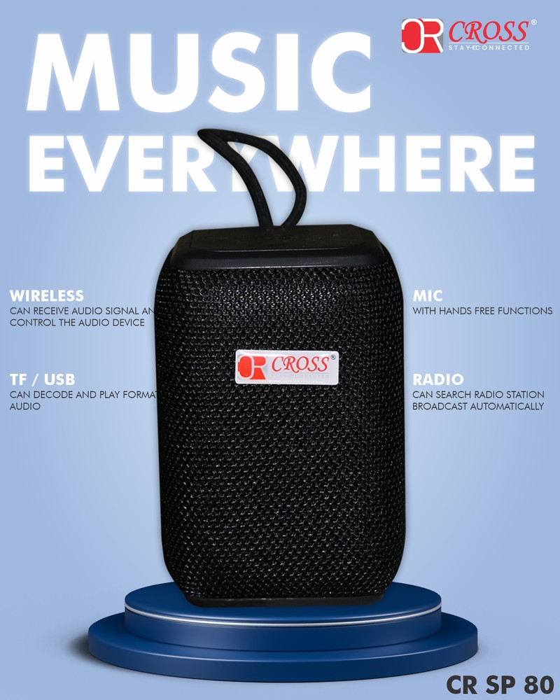 Speaker with a cross on discount it