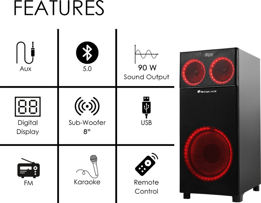Sonic boombox party hotsell speaker