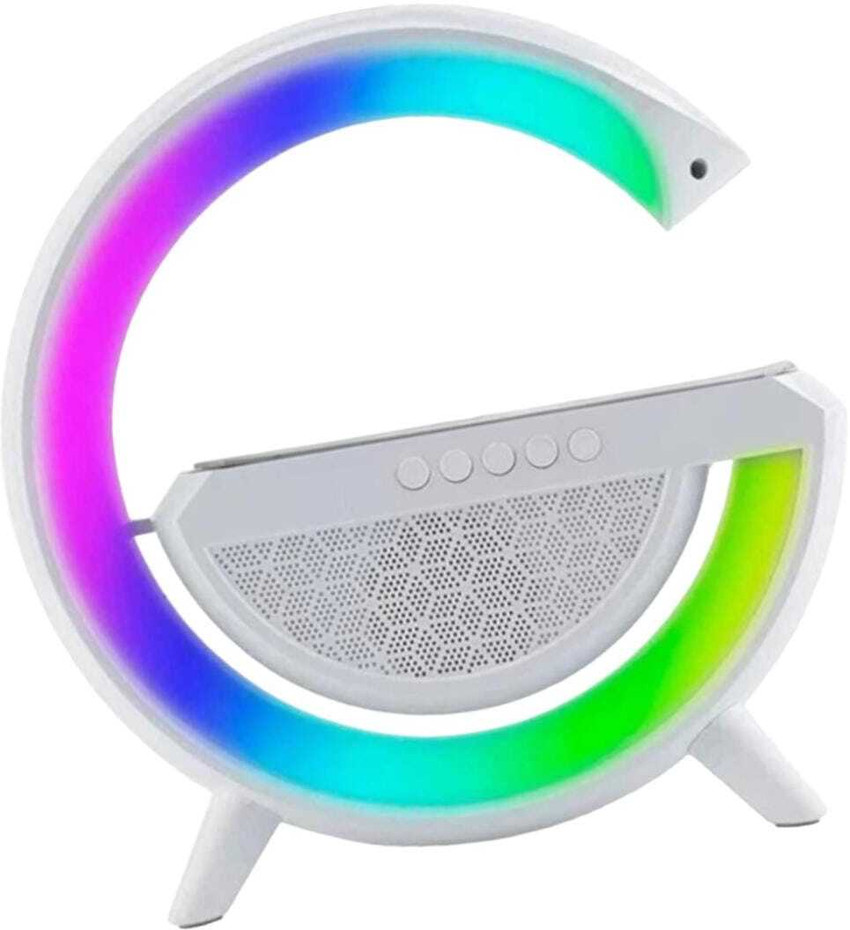 Luminária Led Rgb Rádio Relógio Smart App Bluetooth Usb Fm - Ravan Store