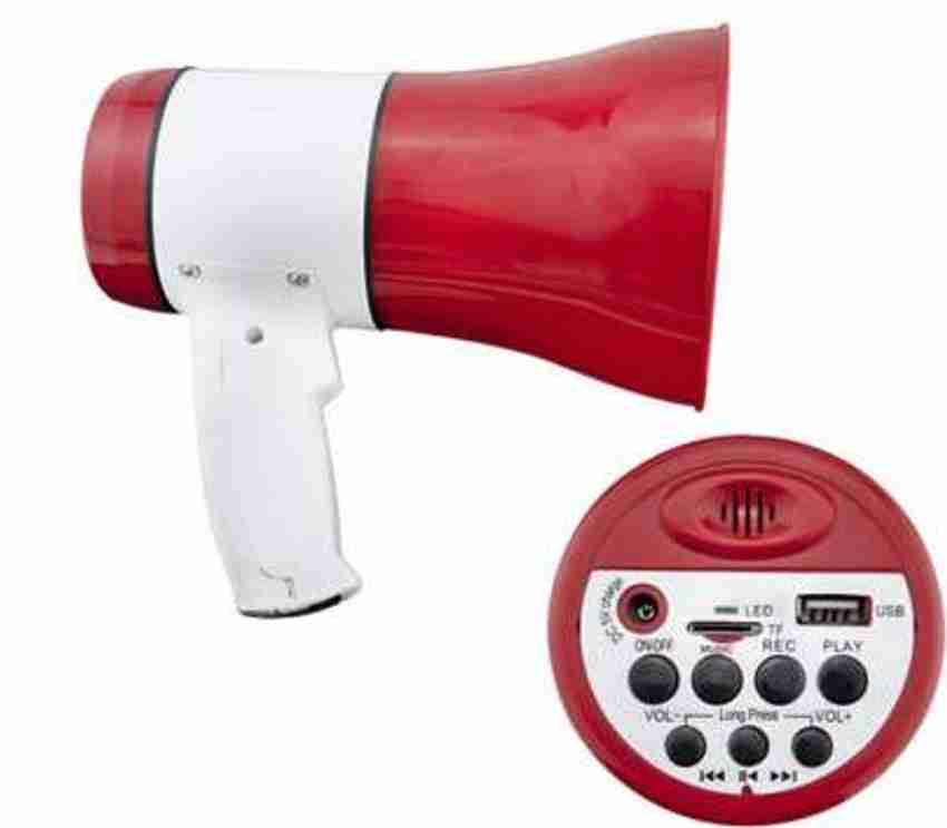 Buy blutap Megaphone Loud Speaker Recording Speaker USB & SD Card Handheld  Megaphone 10 W Bluetooth PA Speaker Online from Flipkart.com
