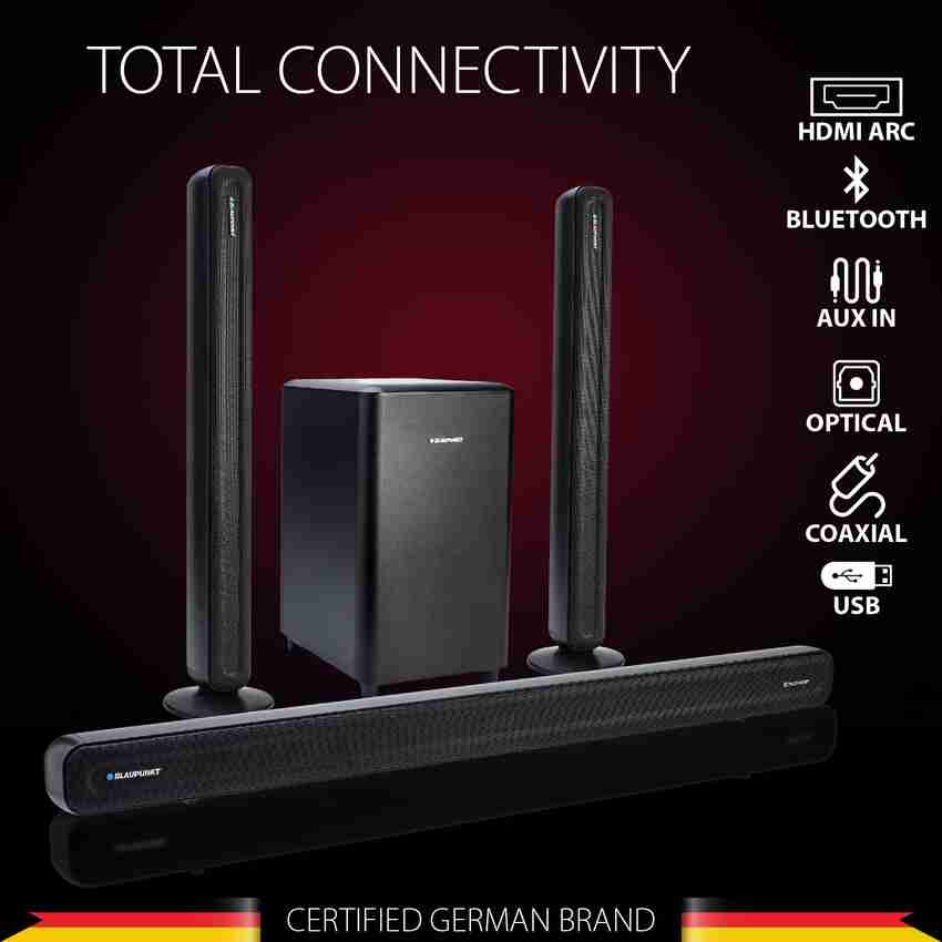 Soundbar with clearance 8 inch subwoofer