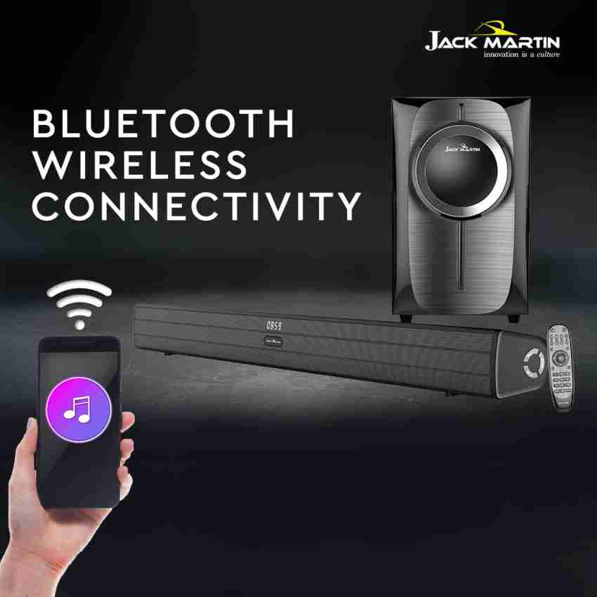 Buy Jack Martin 80W Bluetooth Home Theatre with Remote (Heavy Bass Output,  2.1 Channel, Black) Online - Croma