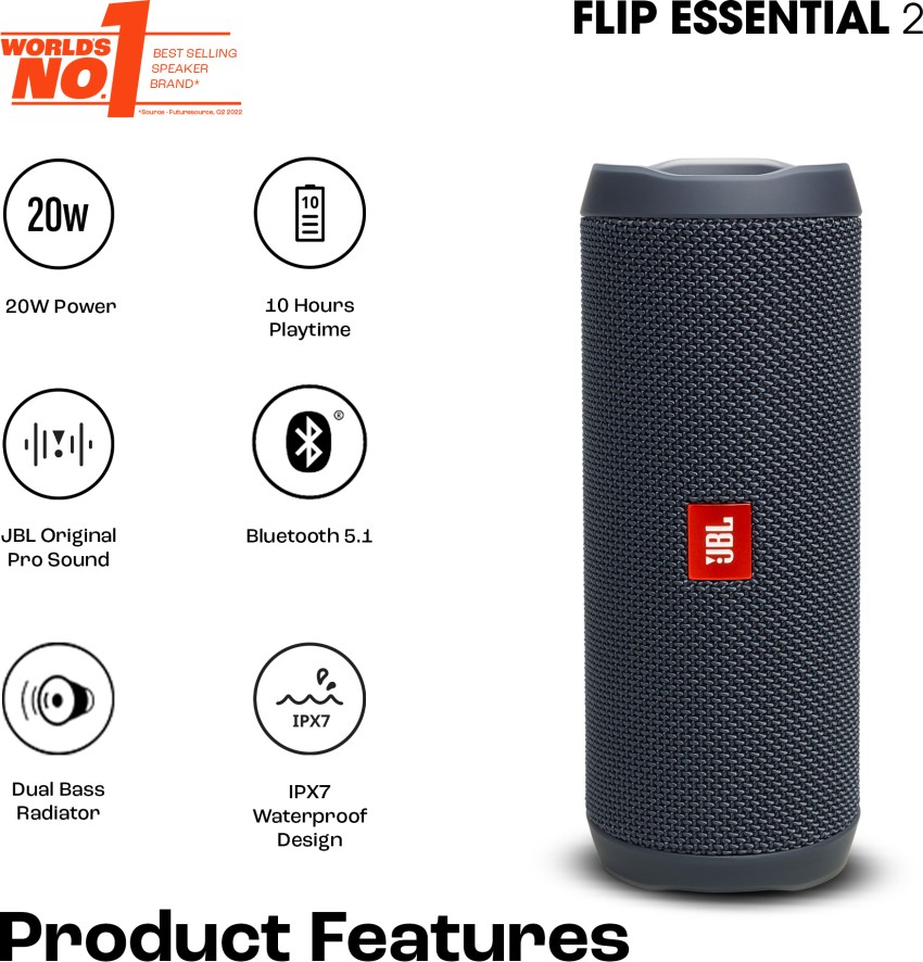 JBL Flip Essential 2 - Portable Bluetooth speaker 